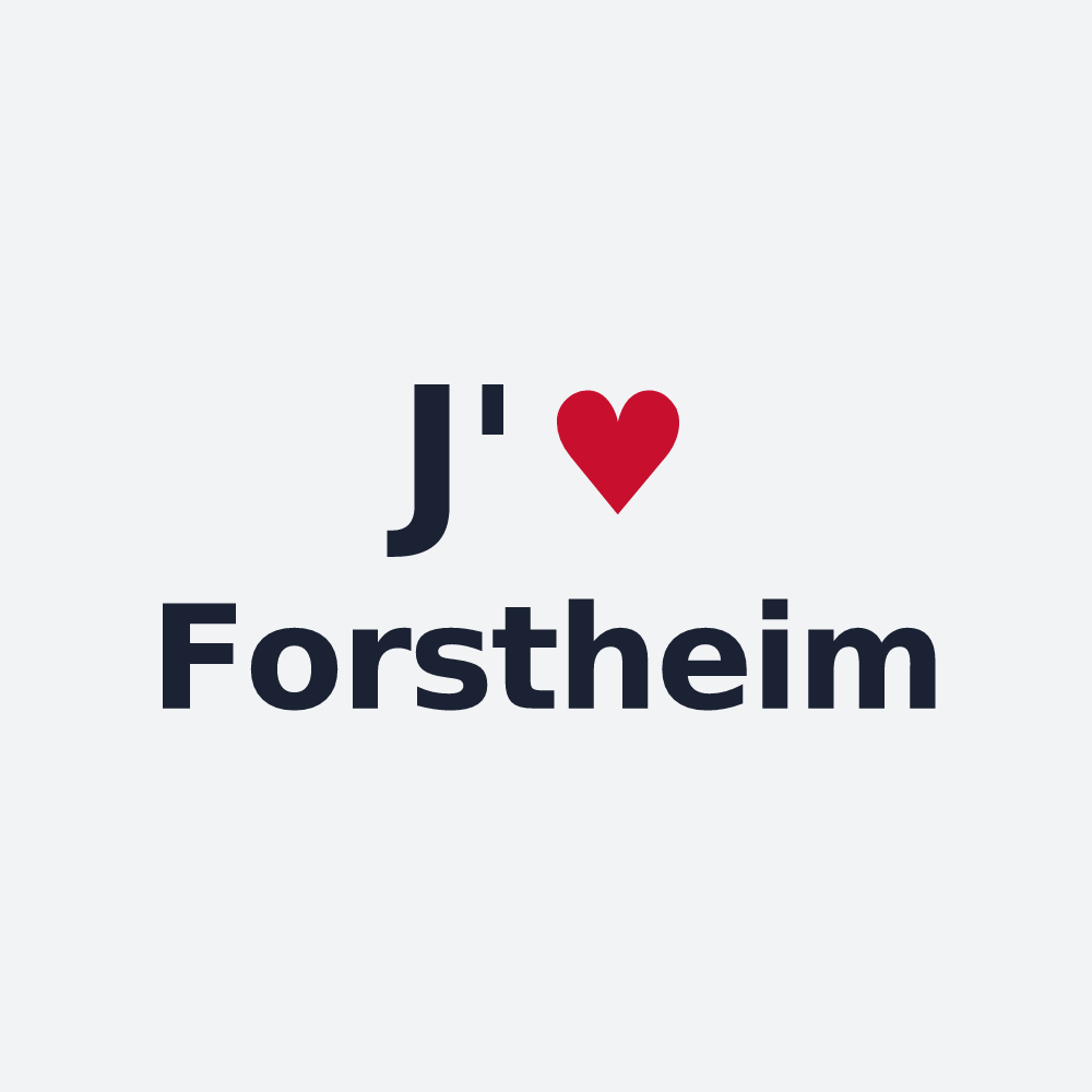 Poster personnalisé Forstheim — design J'aime Forstheim