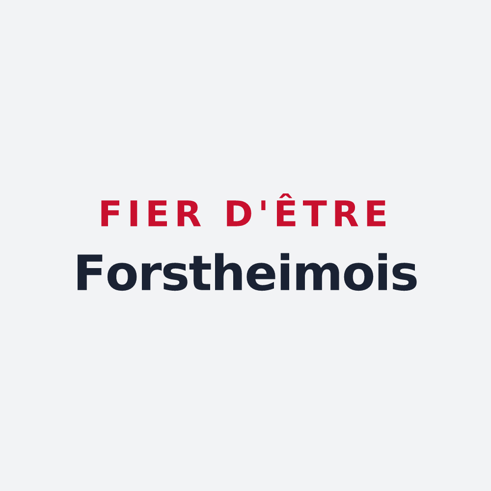 Poster « Fier d'être Forstheimois » — design pour Forstheim