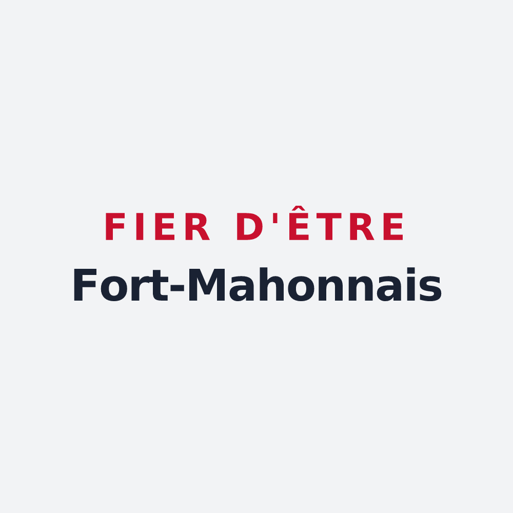 Poster « Fier d'être Fort-Mahonnais » — design pour Fort-Mahon-Plage