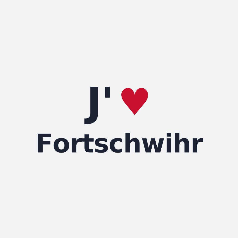 Poster personnalisé Fortschwihr — design J'aime Fortschwihr