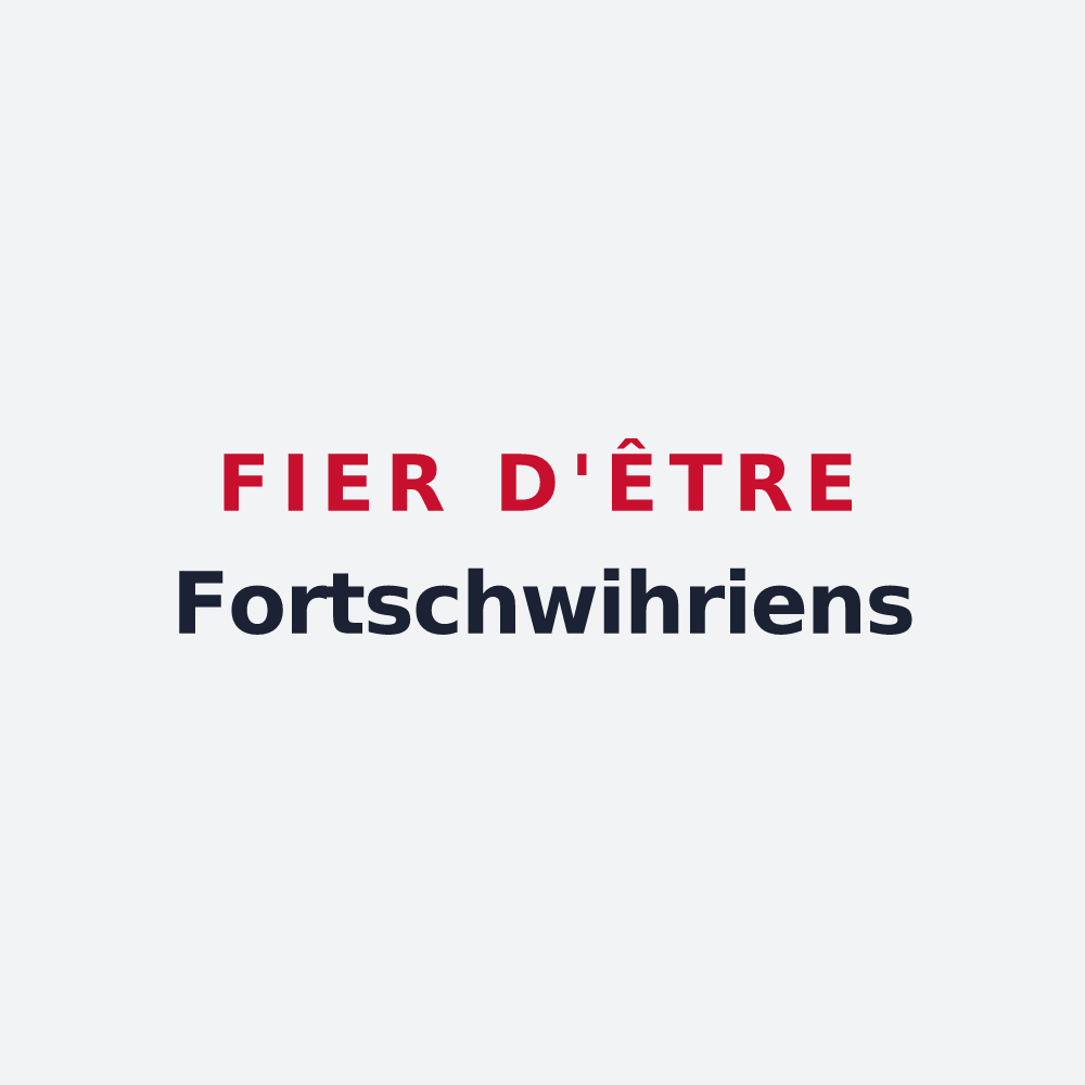 Poster « Fier d'être Fortschwihriens » — design pour Fortschwihr