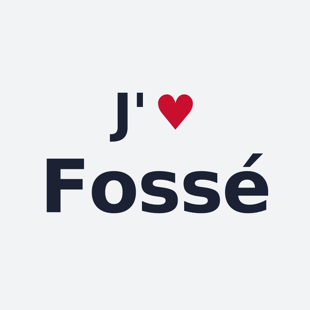 Poster personnalisé Fossé — design J'aime Fossé