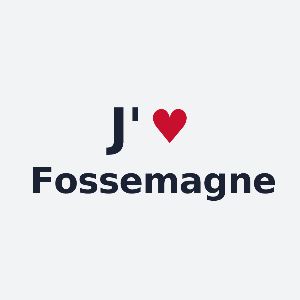 Poster personnalisé Fossemagne — design J'aime Fossemagne