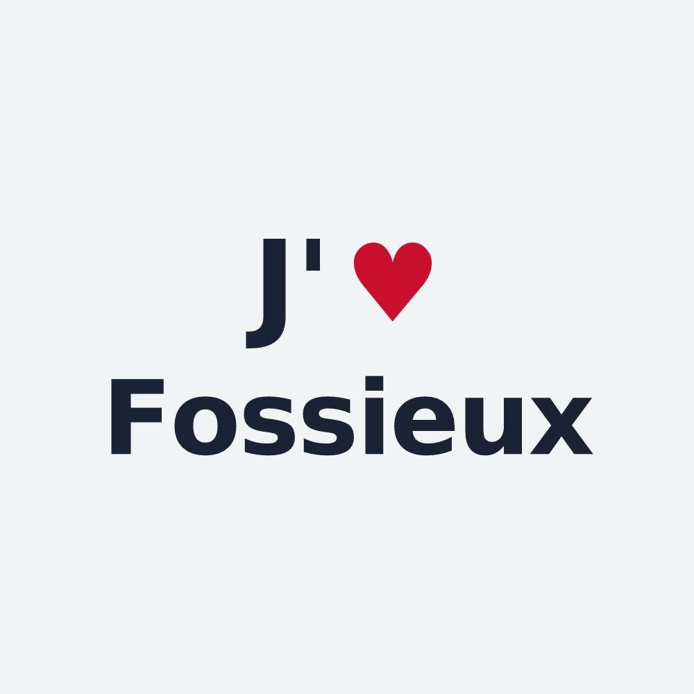 Poster personnalisé Fossieux — design J'aime Fossieux
