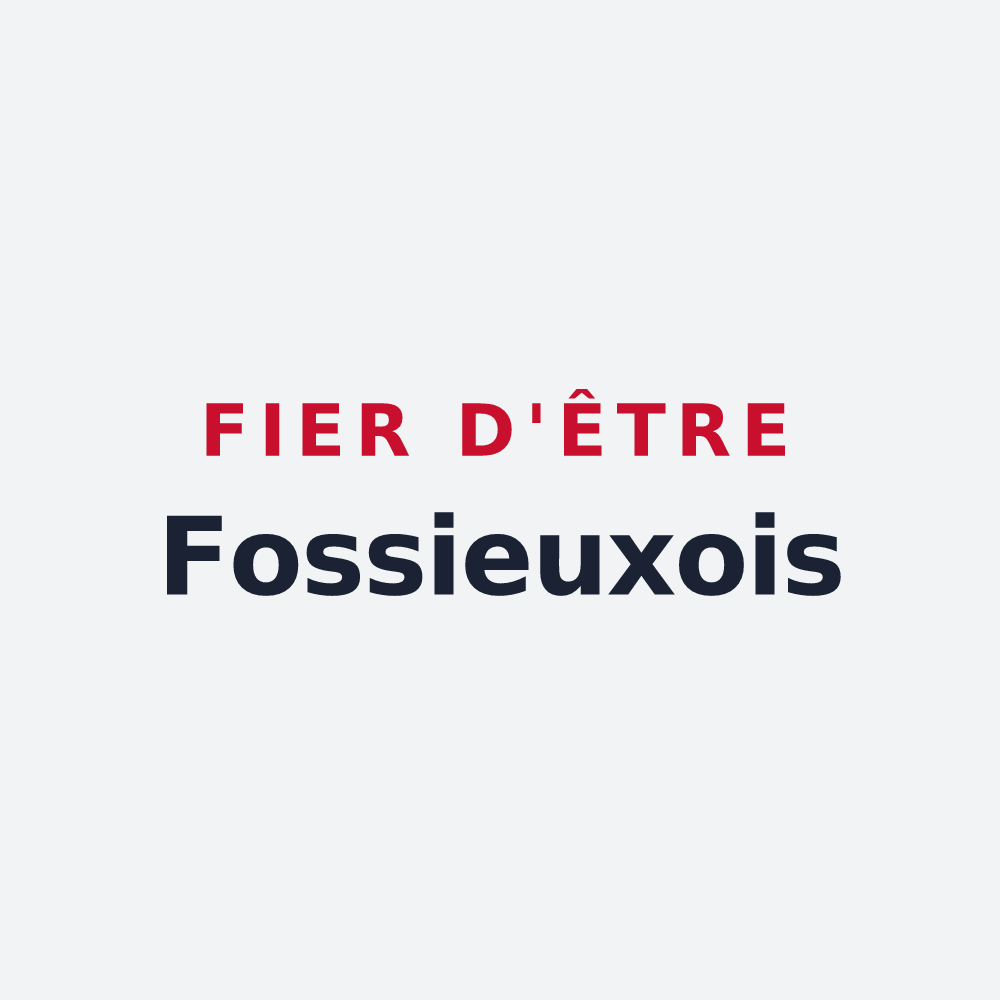 Poster « Fier d'être Fossieuxois » — design pour Fossieux