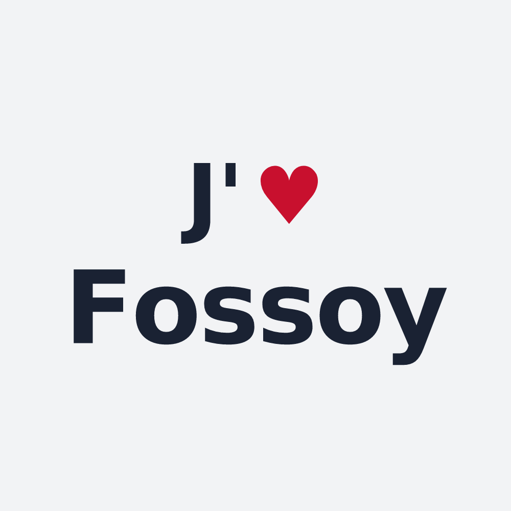 Poster personnalisé Fossoy — design J'aime Fossoy