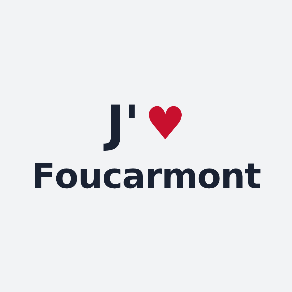 Poster personnalisé Foucarmont — design J'aime Foucarmont