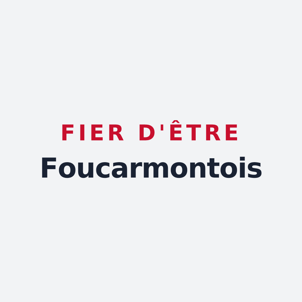 Poster « Fier d'être Foucarmontois » — design pour Foucarmont
