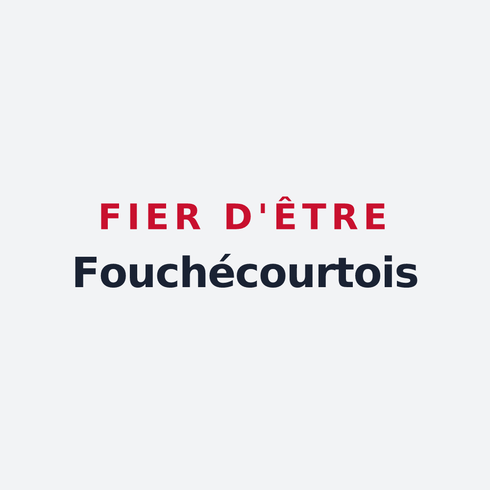Poster « Fier d'être Fouchécourtois » — design pour Fouchécourt
