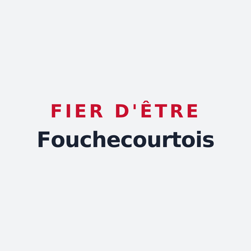 Poster « Fier d'être Fouchecourtois » — design pour Fouchécourt