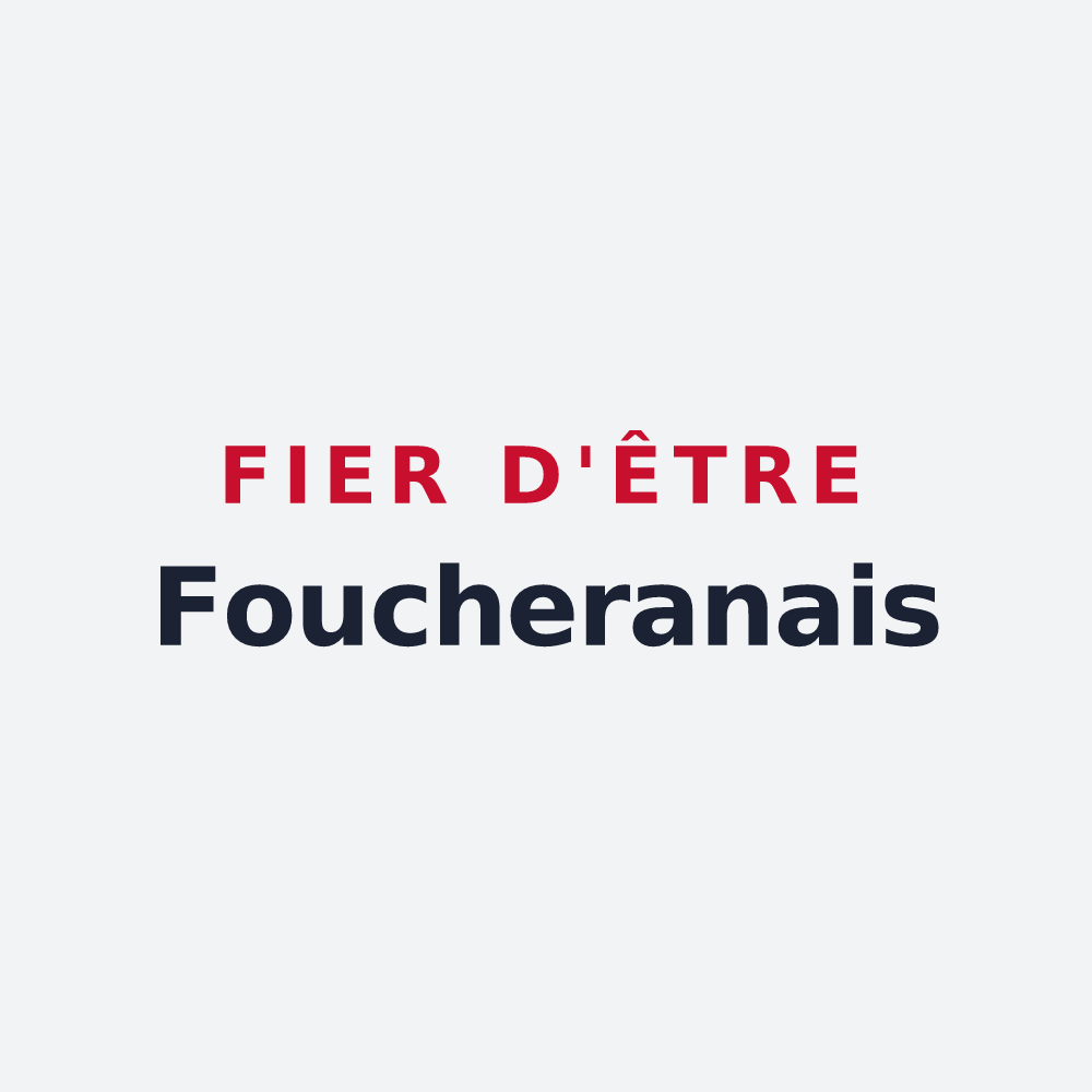 Poster « Fier d'être Foucheranais » — design pour Foucherans