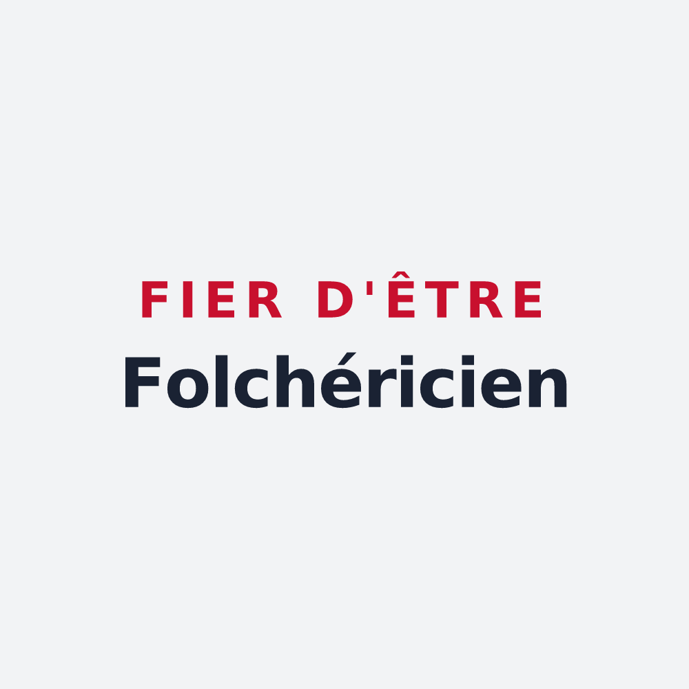 Poster « Fier d'être Folchéricien » — design pour Fouchères