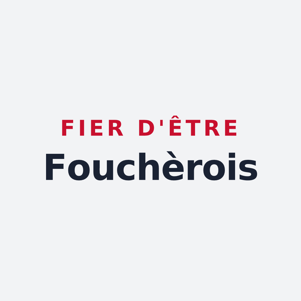 Poster « Fier d'être Fouchèrois » — design pour Fouchères-aux-Bois