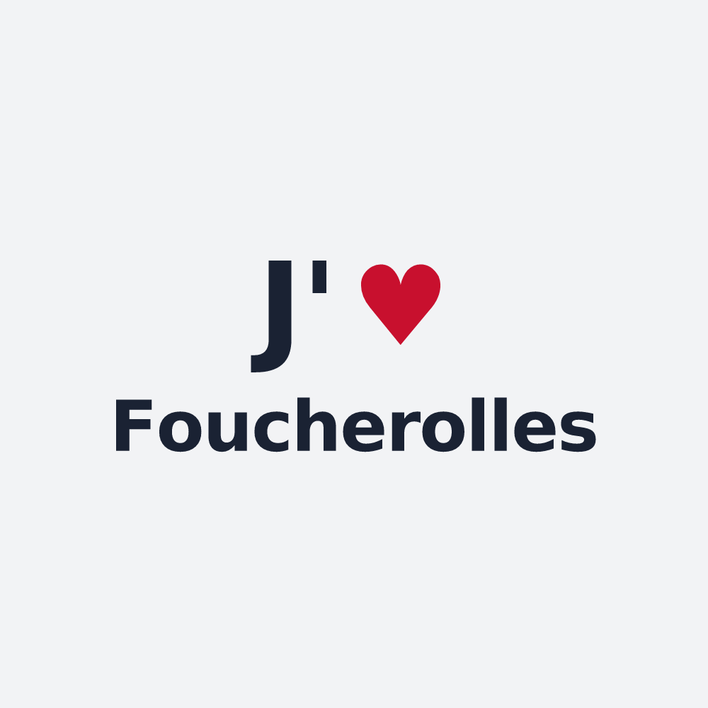 Poster personnalisé Foucherolles — design J'aime Foucherolles