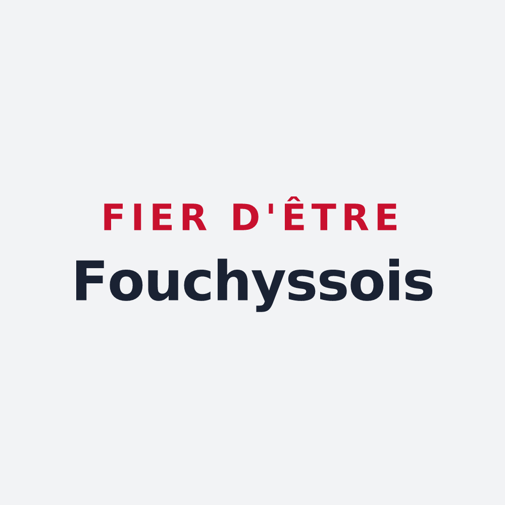 Poster « Fier d'être Fouchyssois » — design pour Fouchy