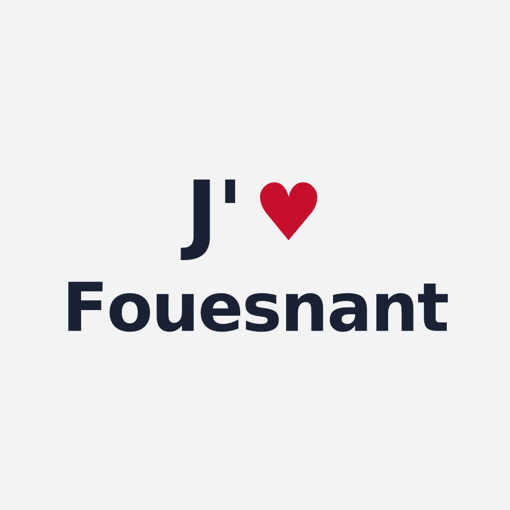 Poster personnalisé Fouesnant — design J'aime Fouesnant