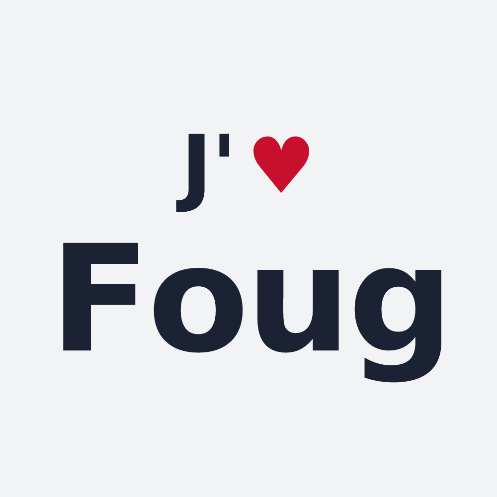 Poster personnalisé Foug — design J'aime Foug