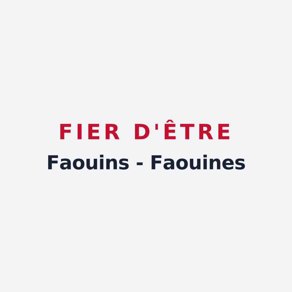 Poster « Fier d'être Faouins - Faouines » — design pour Foug