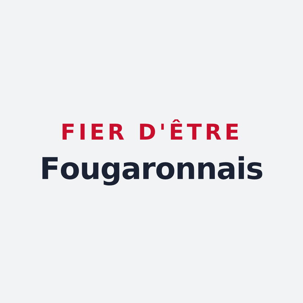 Poster « Fier d'être Fougaronnais » — design pour Fougaron