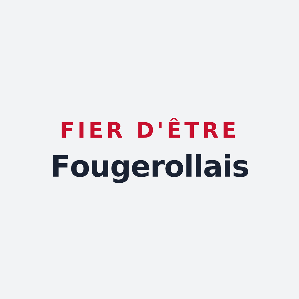 Poster « Fier d'être Fougerollais » — design pour Fougerolles-du-Plessis