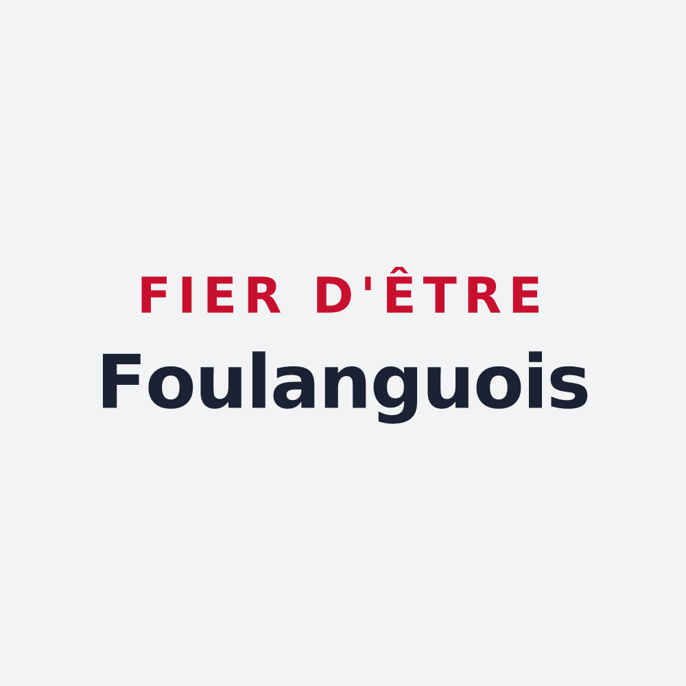 Poster « Fier d'être Foulanguois » — design pour Foulangues
