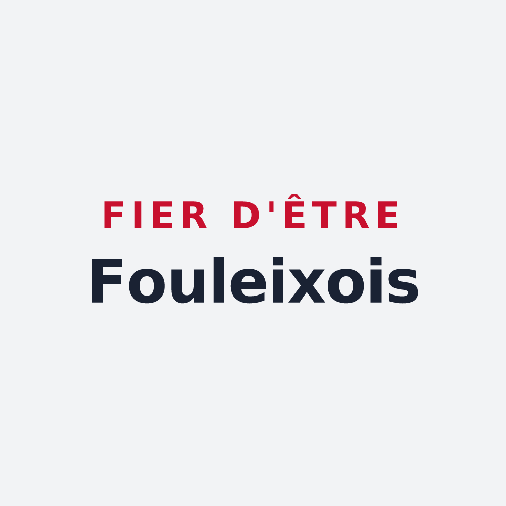 Poster « Fier d'être Fouleixois » — design pour Fouleix