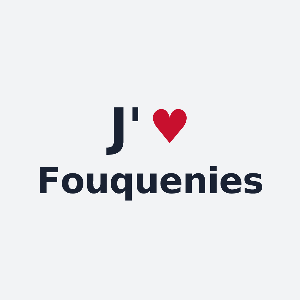 Poster personnalisé Fouquenies — design J'aime Fouquenies