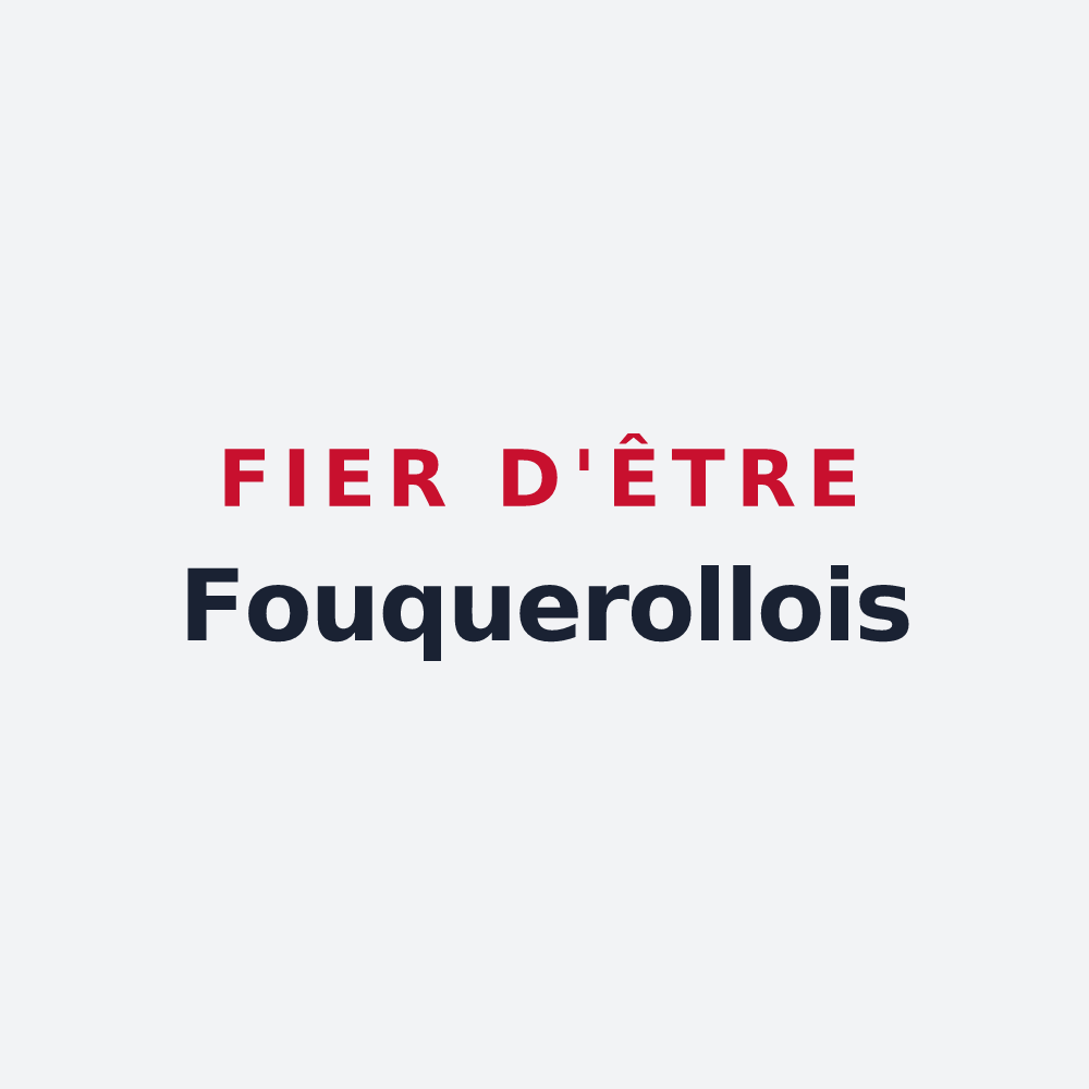 Poster « Fier d'être Fouquerollois » — design pour Fouquerolles