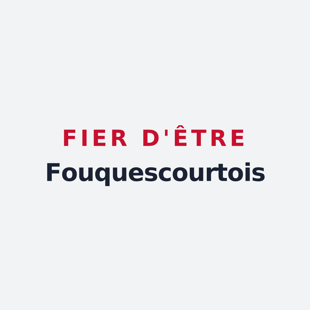 Poster « Fier d'être Fouquescourtois » — design pour Fouquescourt