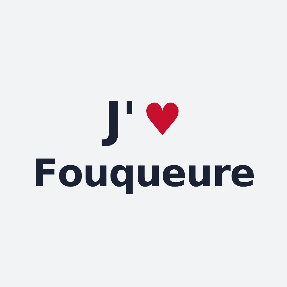 Poster personnalisé Fouqueure — design J'aime Fouqueure