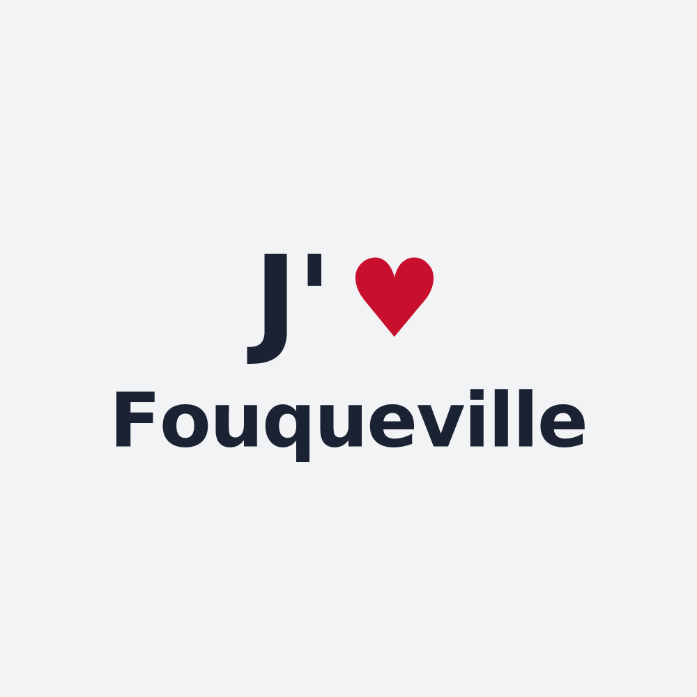 Poster personnalisé Fouqueville — design J'aime Fouqueville