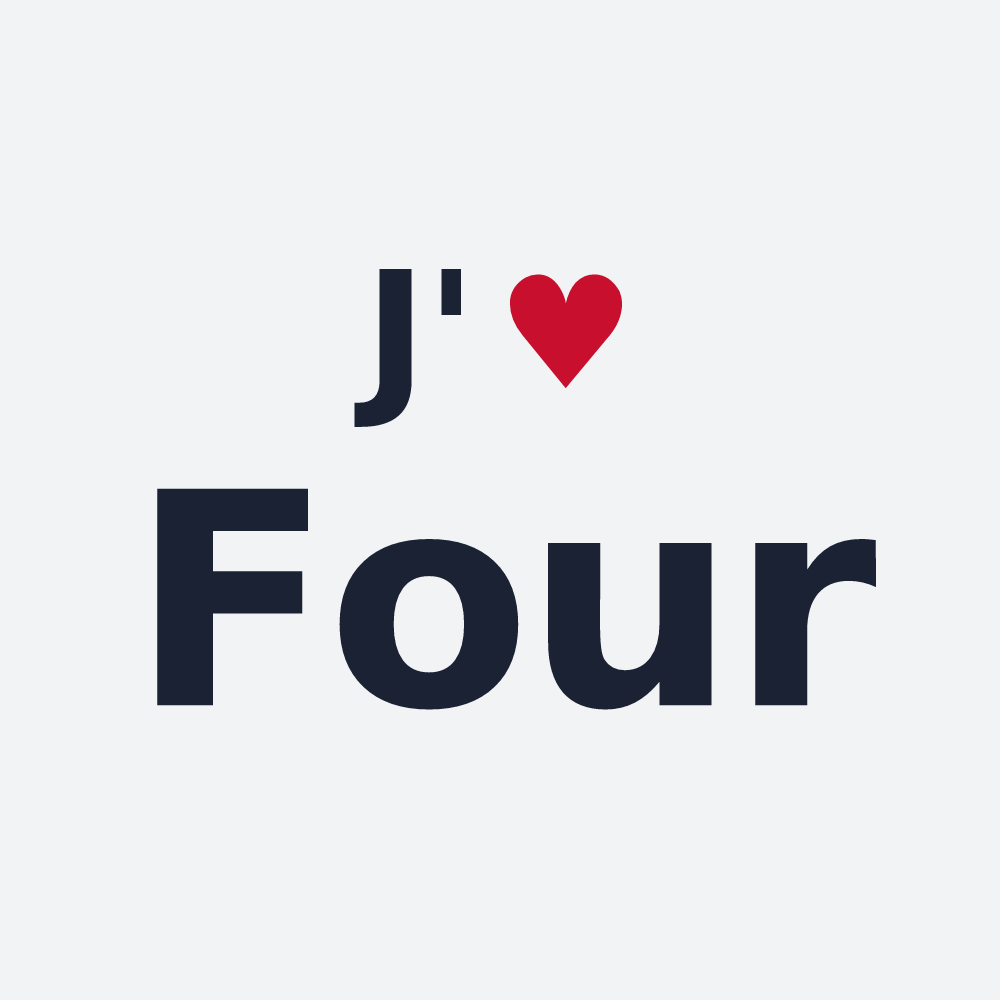 Poster personnalisé Four — design J'aime Four