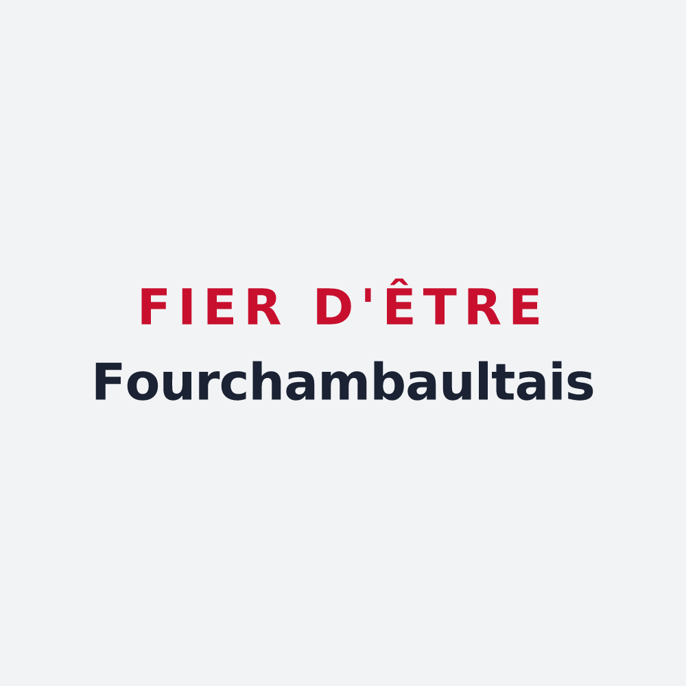 Poster « Fier d'être Fourchambaultais » — design pour Fourchambault