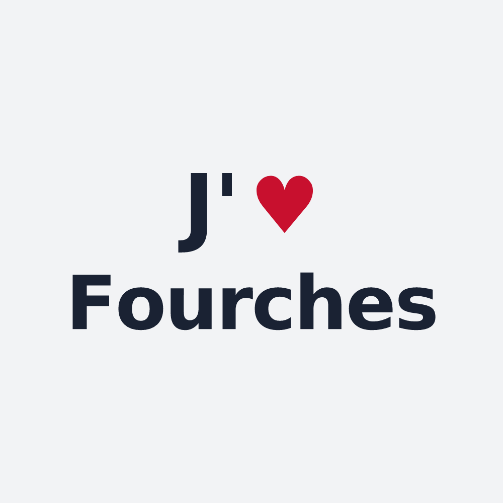 Poster personnalisé Fourches — design J'aime Fourches