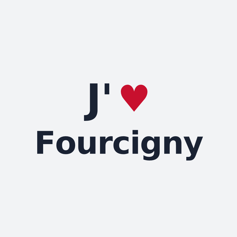 Poster personnalisé Fourcigny — design J'aime Fourcigny