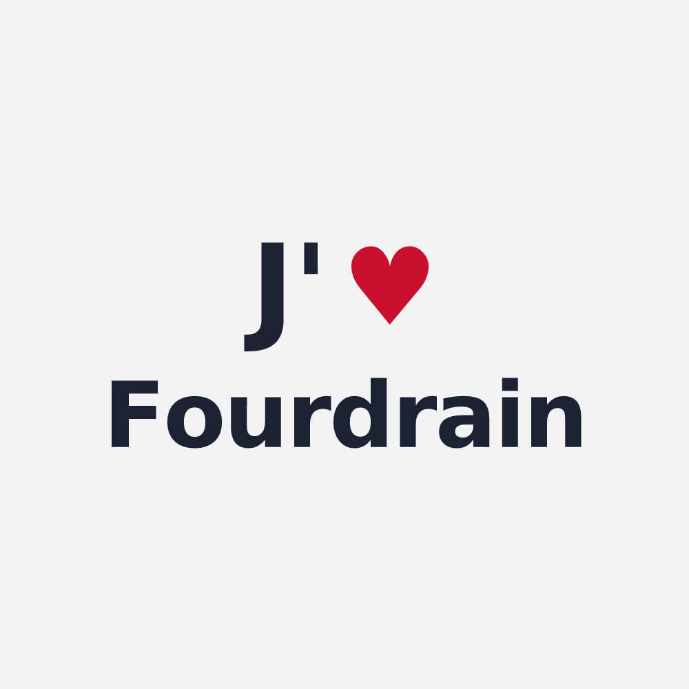 Poster personnalisé Fourdrain — design J'aime Fourdrain