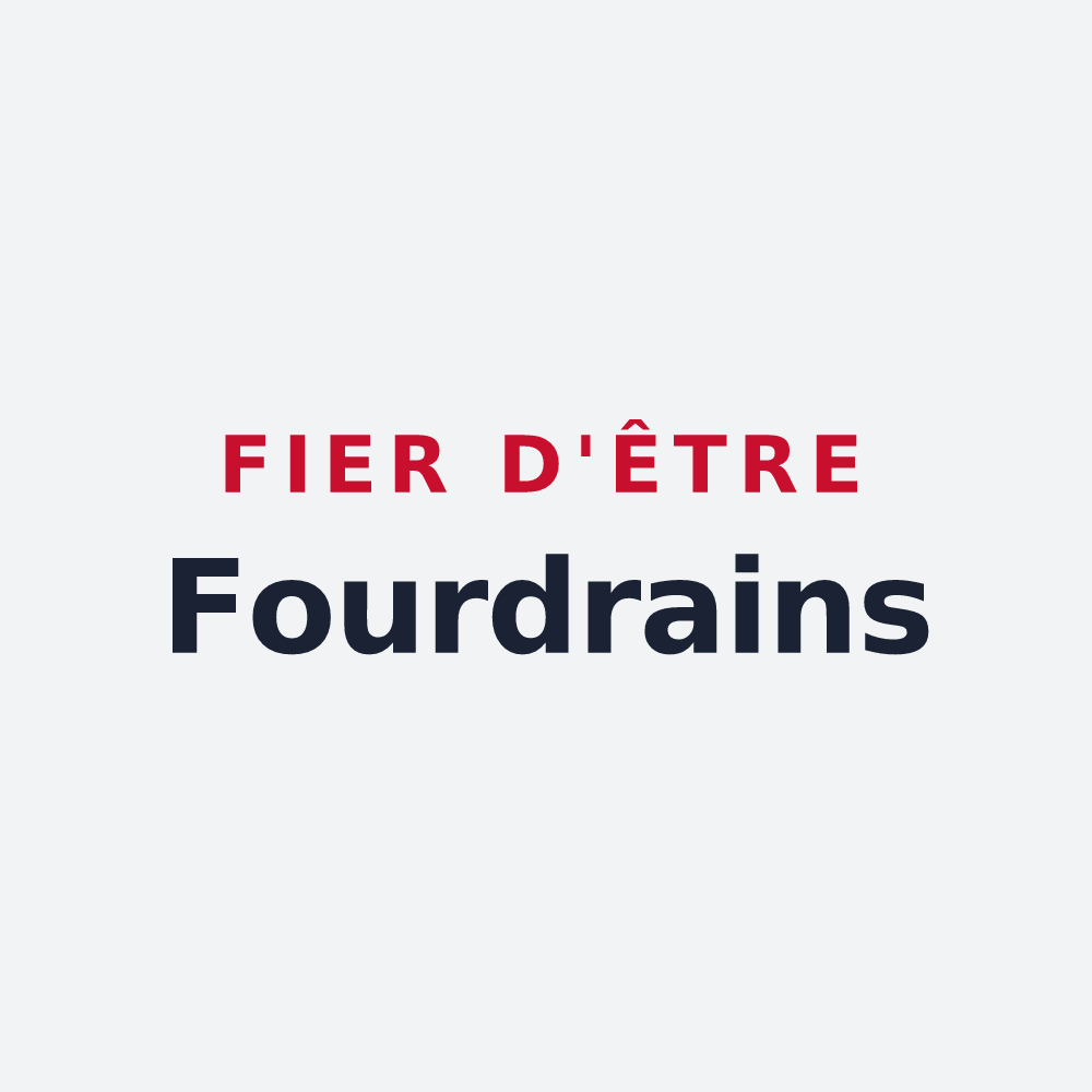Poster « Fier d'être Fourdrains » — design pour Fourdrinoy