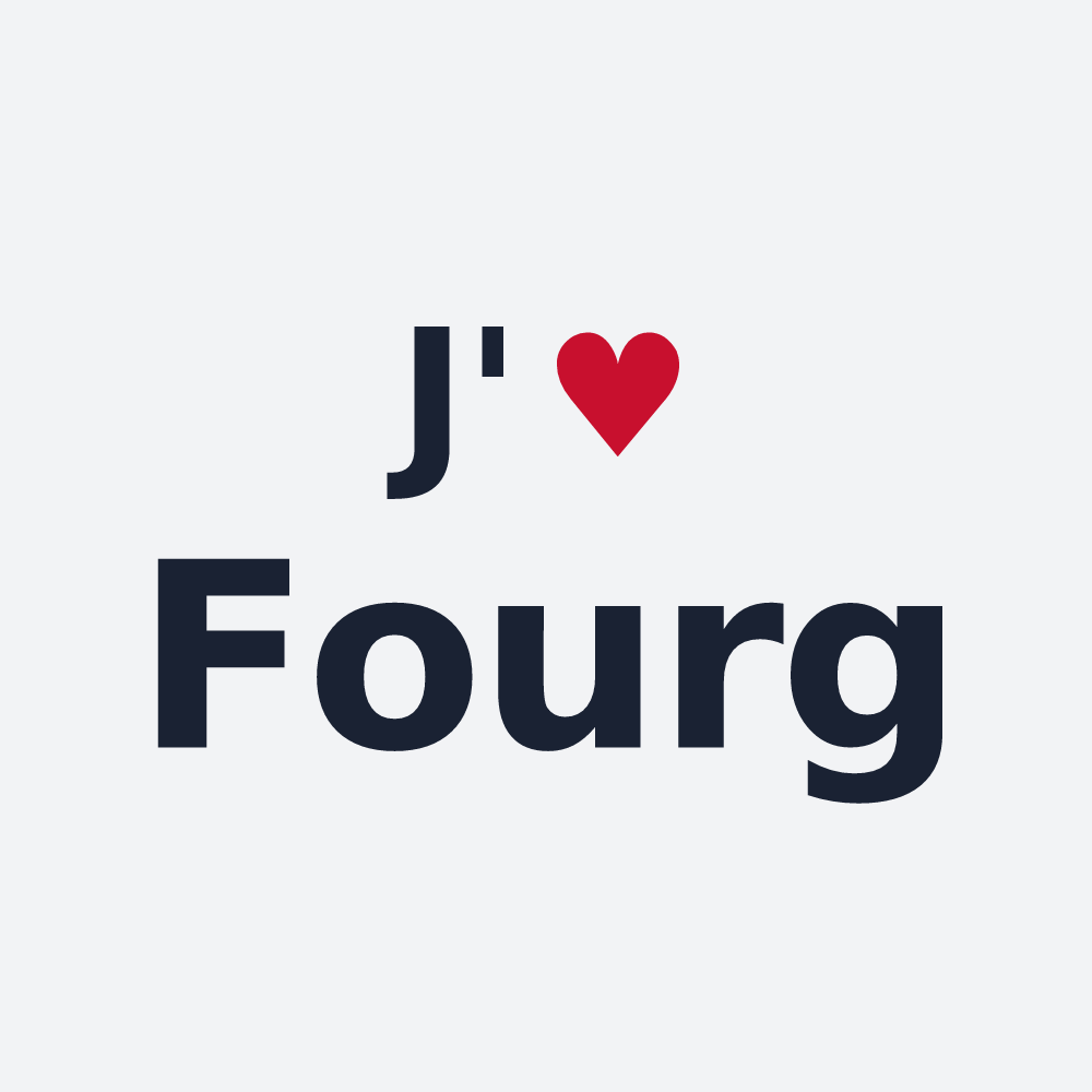 Poster personnalisé Fourg — design J'aime Fourg