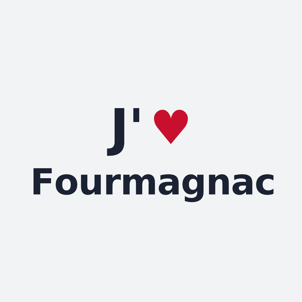 Poster personnalisé Fourmagnac — design J'aime Fourmagnac