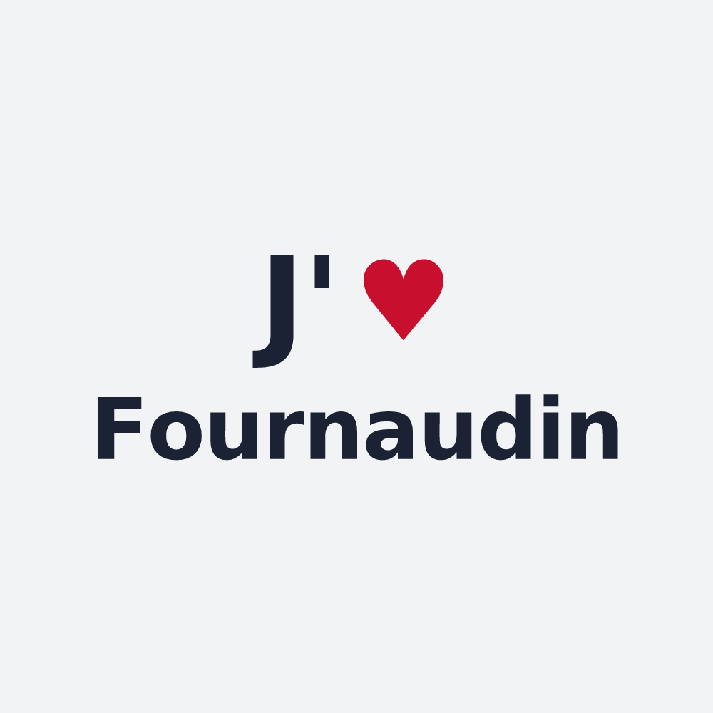 Poster personnalisé Fournaudin — design J'aime Fournaudin