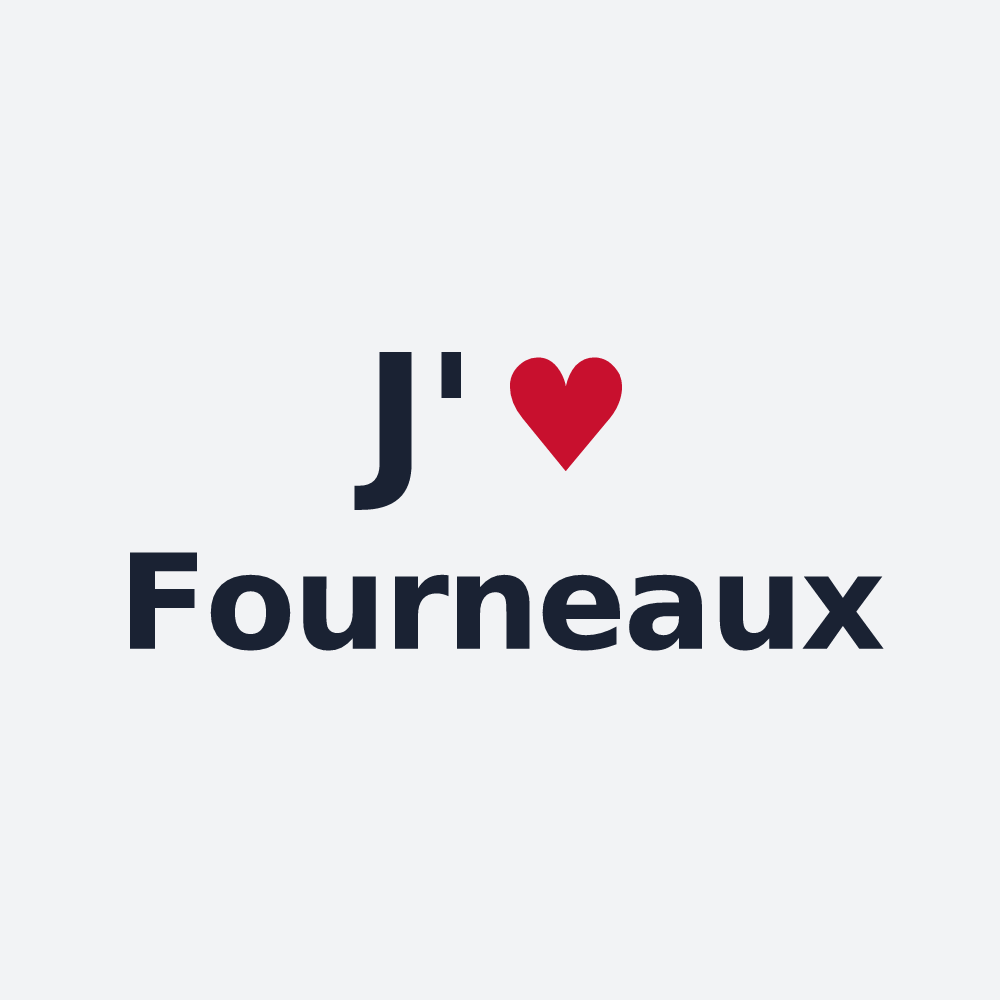 Poster personnalisé Fourneaux — design J'aime Fourneaux