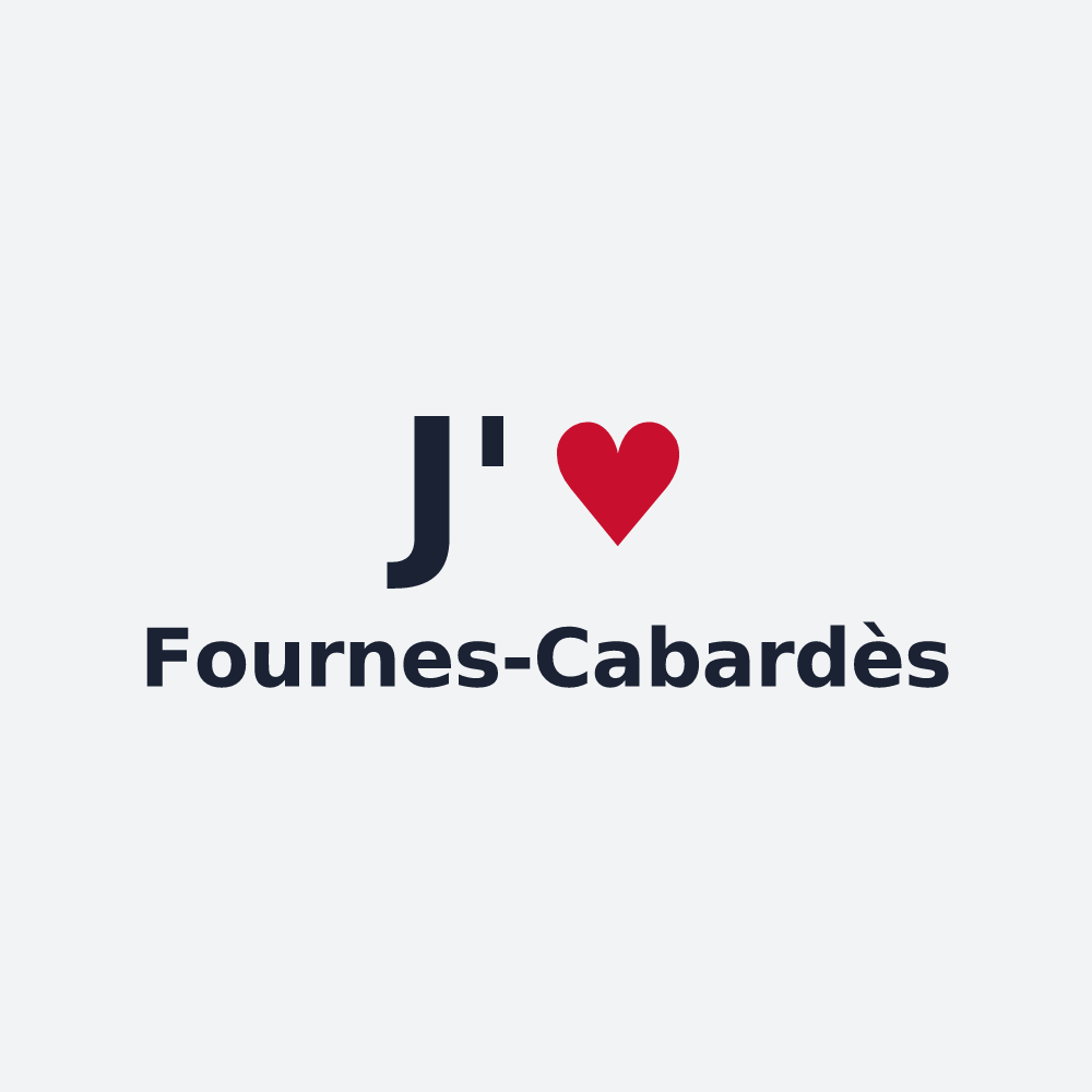 Poster personnalisé Fournes-Cabardès — design J'aime Fournes-Cabardès