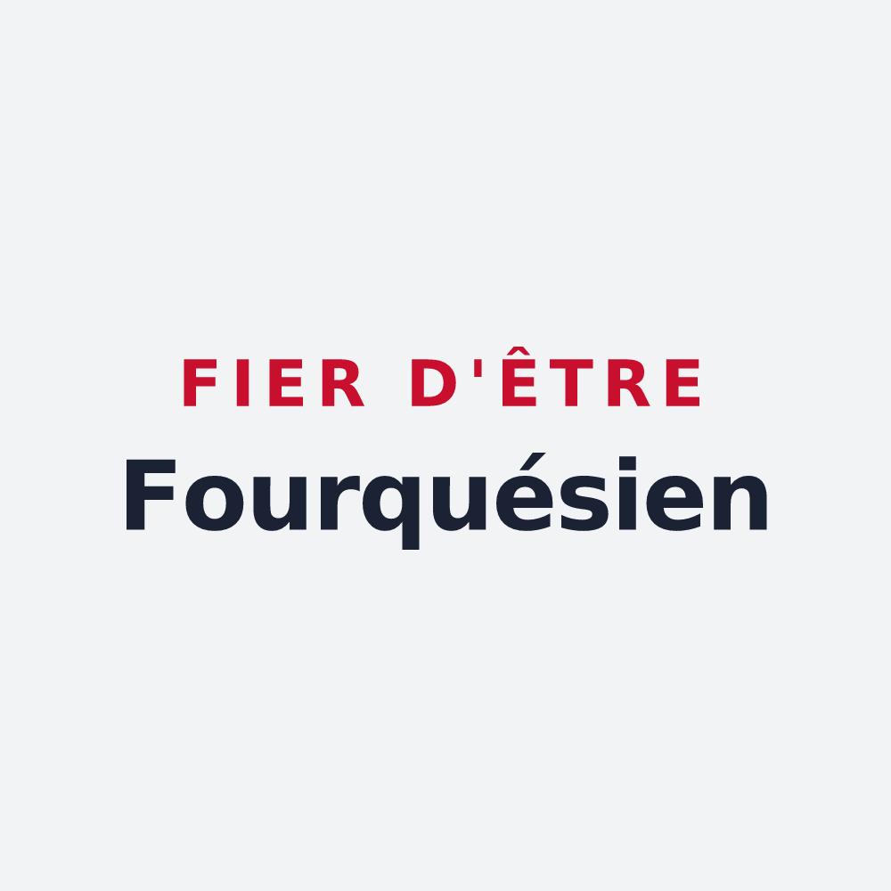 Poster « Fier d'être Fourquésien » — design pour Fourques