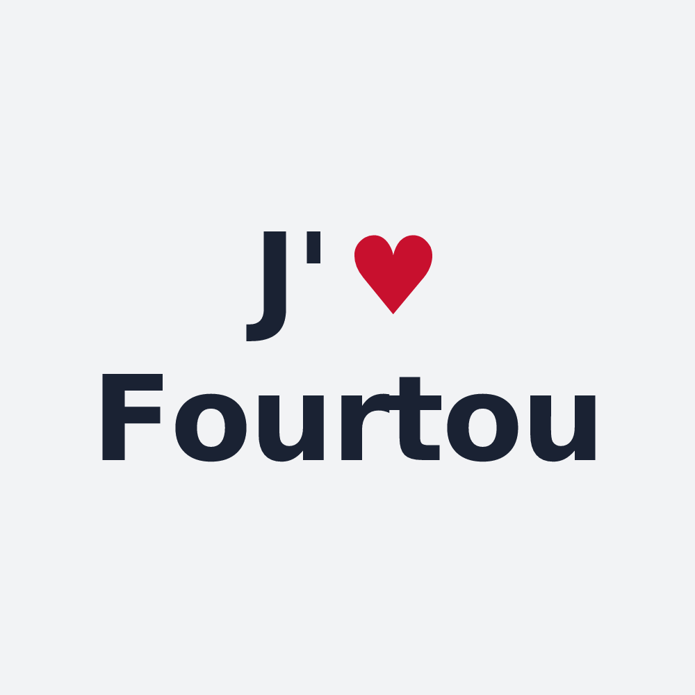 Poster personnalisé Fourtou — design J'aime Fourtou