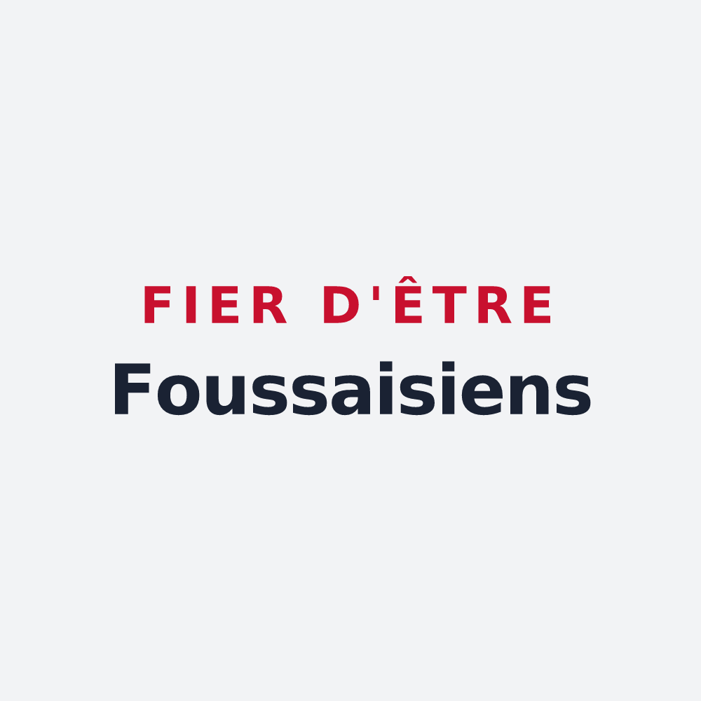 Poster « Fier d'être Foussaisiens » — design pour Foussais-Payré