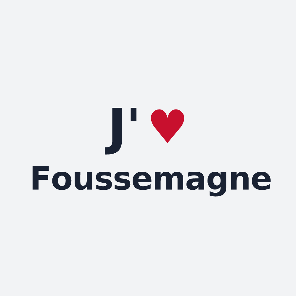 Poster personnalisé Foussemagne — design J'aime Foussemagne