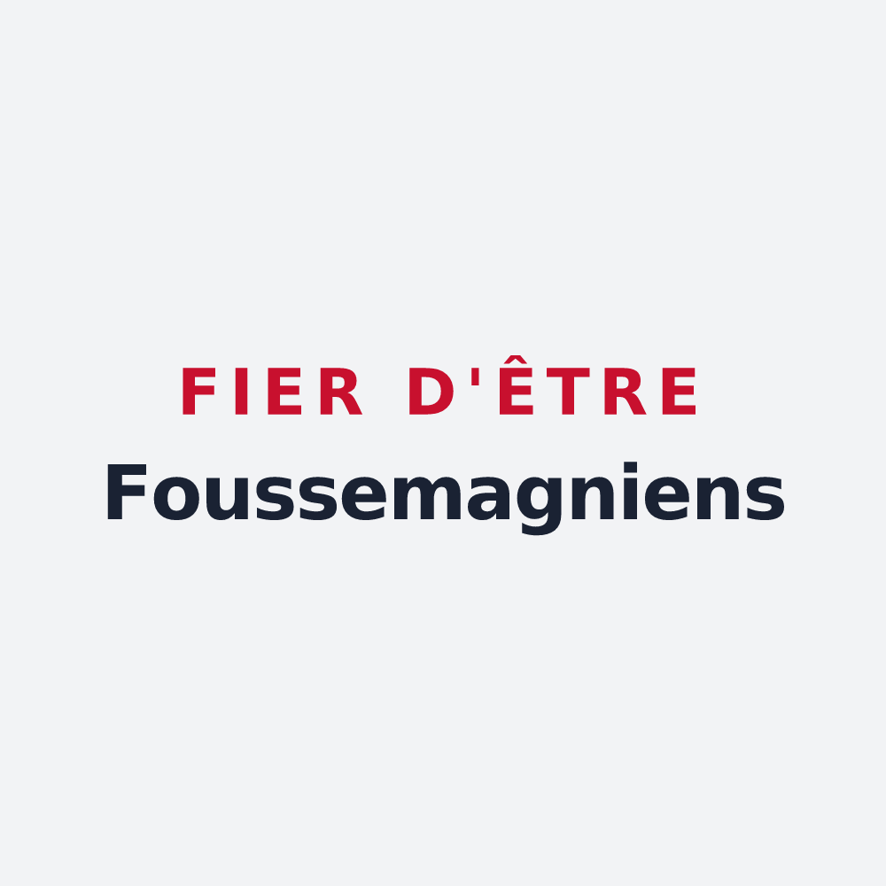 Poster « Fier d'être Foussemagniens » — design pour Foussemagne