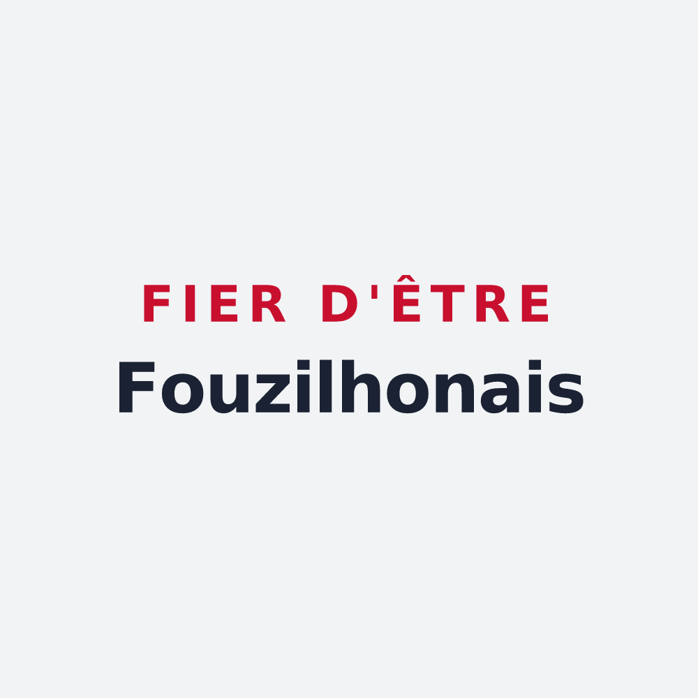 Poster « Fier d'être Fouzilhonais » — design pour Fouzilhon