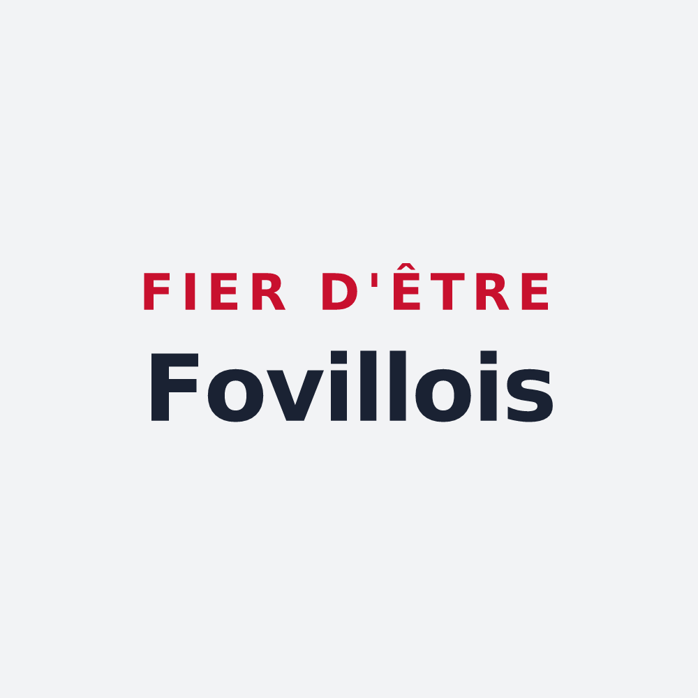 Poster « Fier d'être Fovillois » — design pour Foville