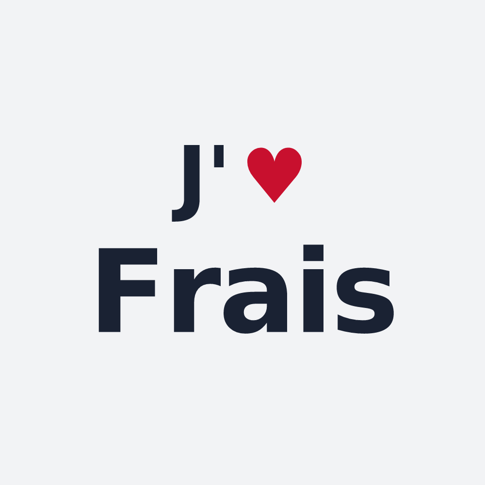 Poster personnalisé Frais — design J'aime Frais